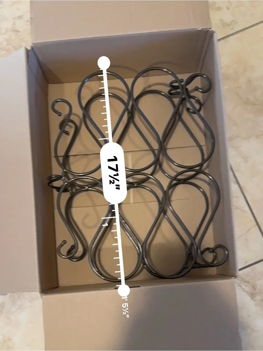 Fantasia by Princess House Bronze Metal Wine Rack 10 Bottle Scroll Design